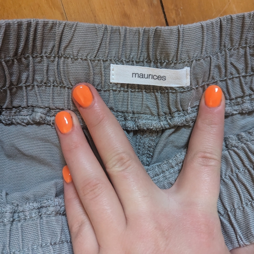Green Linen Shorts
